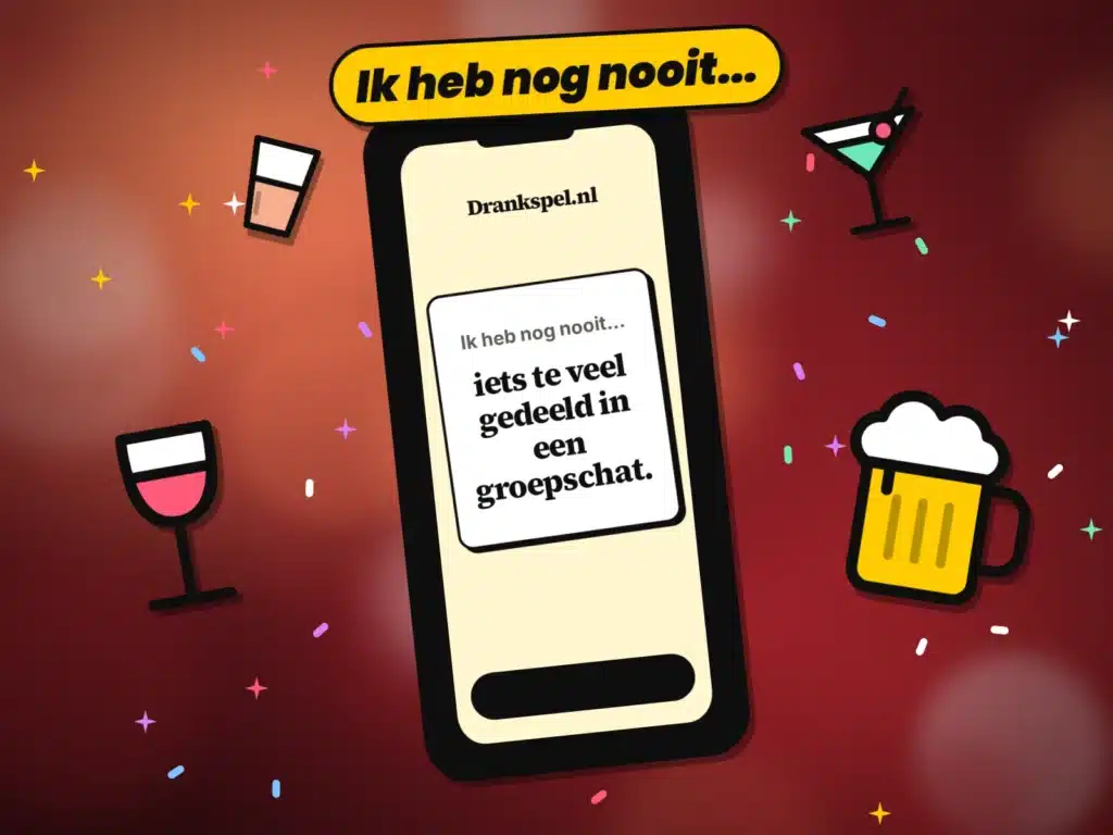Vrienden spelen Never have I ever als drankspel
